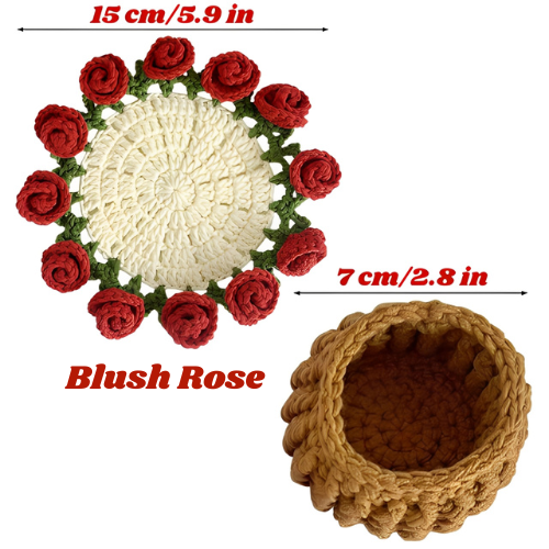 Bouquet Coasters – Handwoven Flowers