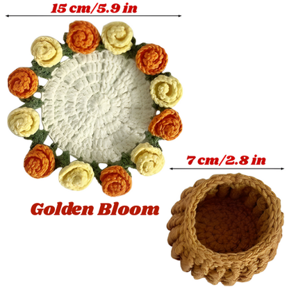 Bouquet Coasters – Handwoven Flowers