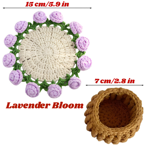 Bouquet Coasters – Handwoven Flowers