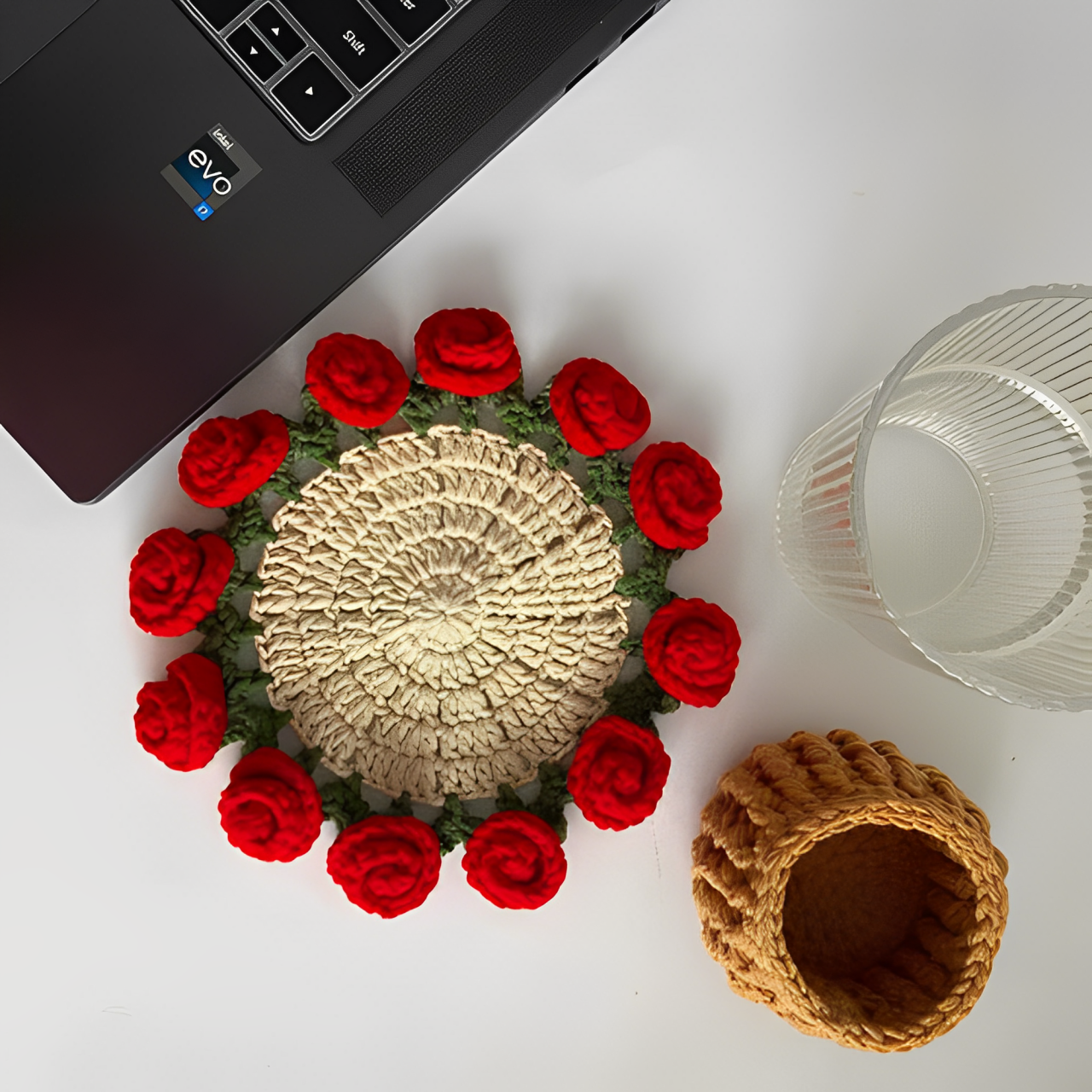 Bouquet Coasters – Handwoven Flowers