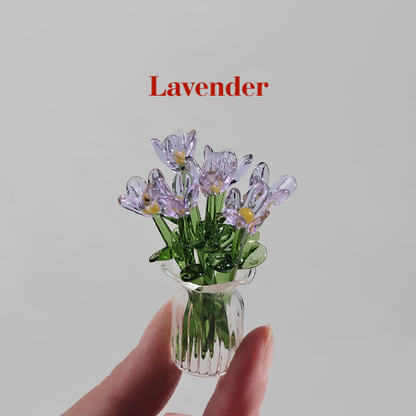 Mini Glass Flowers