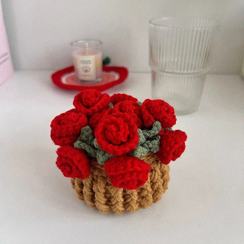 Bouquet Coasters – Handwoven Flowers